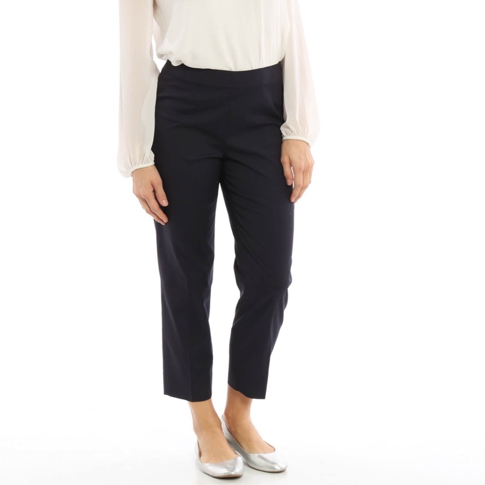 Piazza Sempione Navy Cropped Ankle Pants